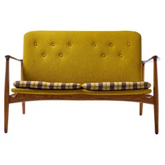 Danish Modernist Settee by Arne Vodder for Bovirke