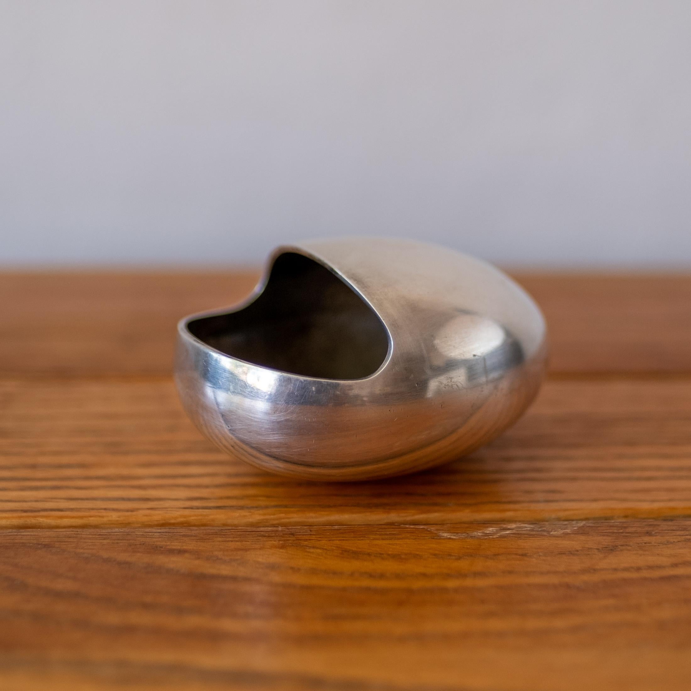 Danish Modernist Silver Plate Ashtray or Incense Burner by Carl Cohr, 1950s For Sale 2