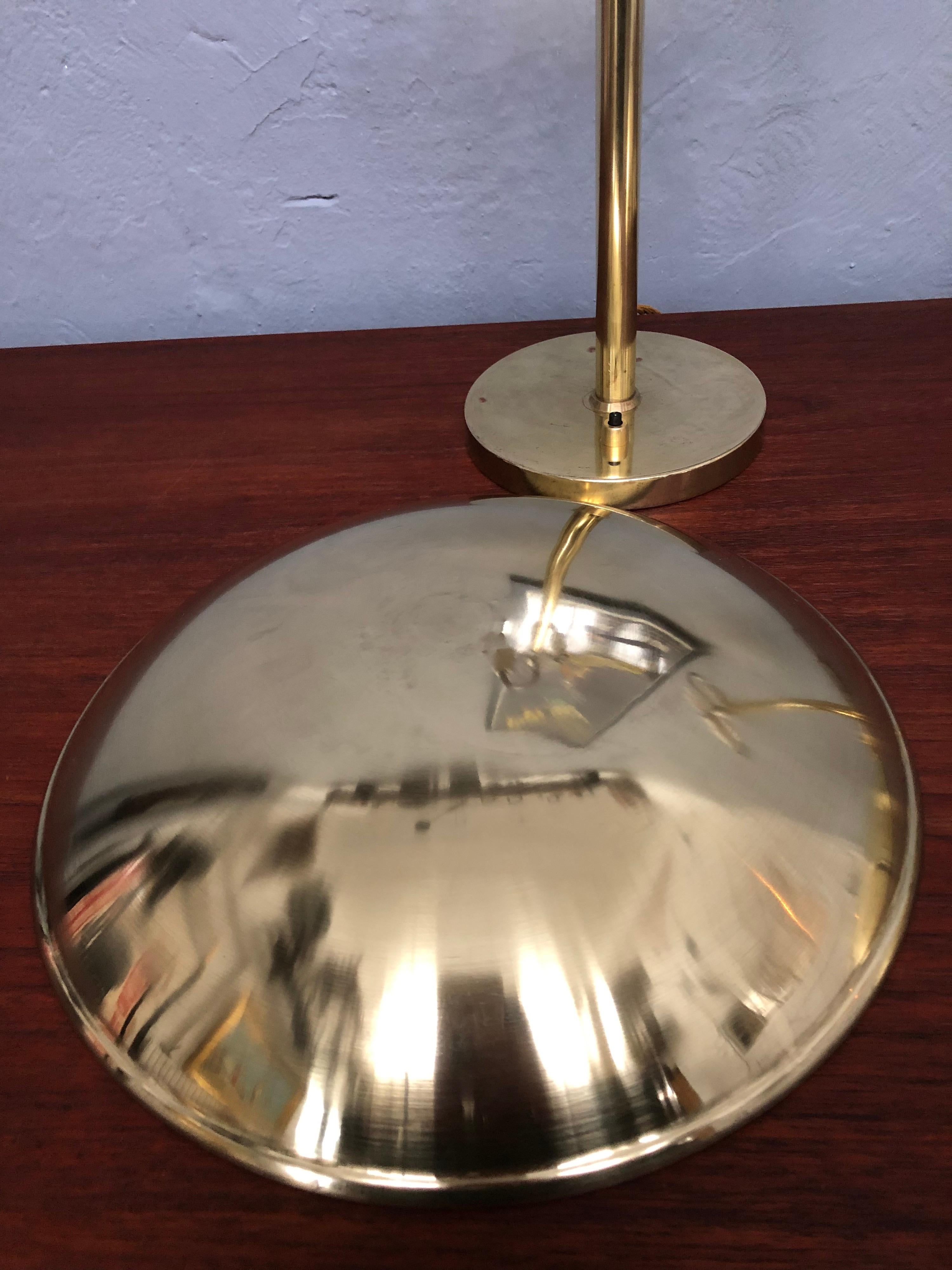 A Pair of Danish Modernist Table Lamp in Brass from the 1940s by Lyfa 5
