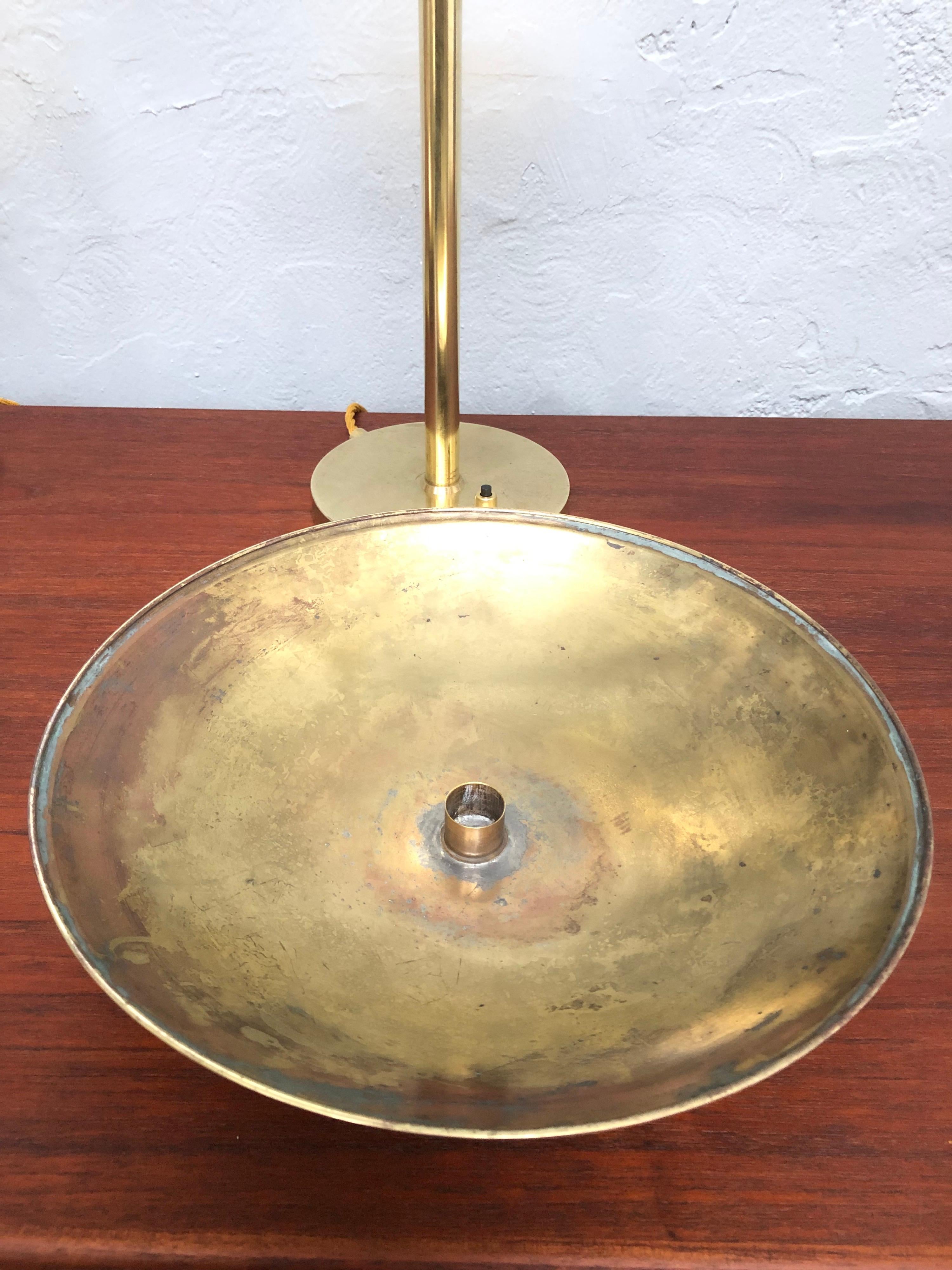 A Pair of Danish Modernist Table Lamp in Brass from the 1940s by Lyfa 6