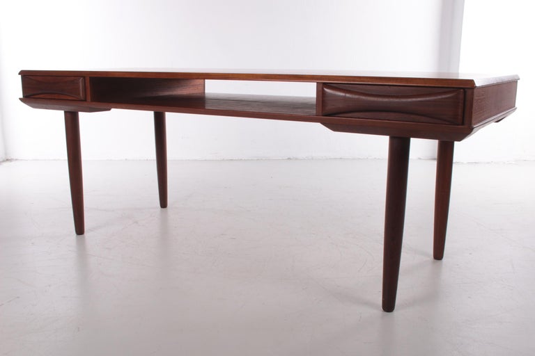 Mid-Century Modern Danish Modernist Teak Coffee Table Made by Dyrlund, 1960s For Sale
