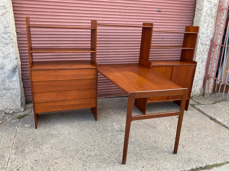 Danish Modular Desk/ Shelf System For Sale at 1stDibs
