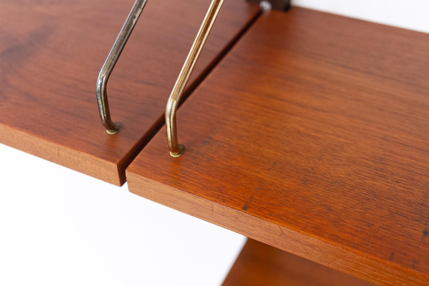 Parete attrezzata modulare danese in teak Royal di Poul Cadovius per Cado, 1950. in vendita 6