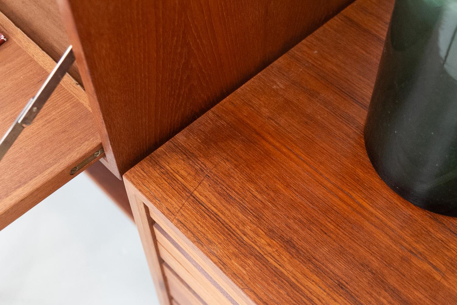 Parete attrezzata modulare danese in teak Royal di Poul Cadovius per Cado, 1950. in vendita 10