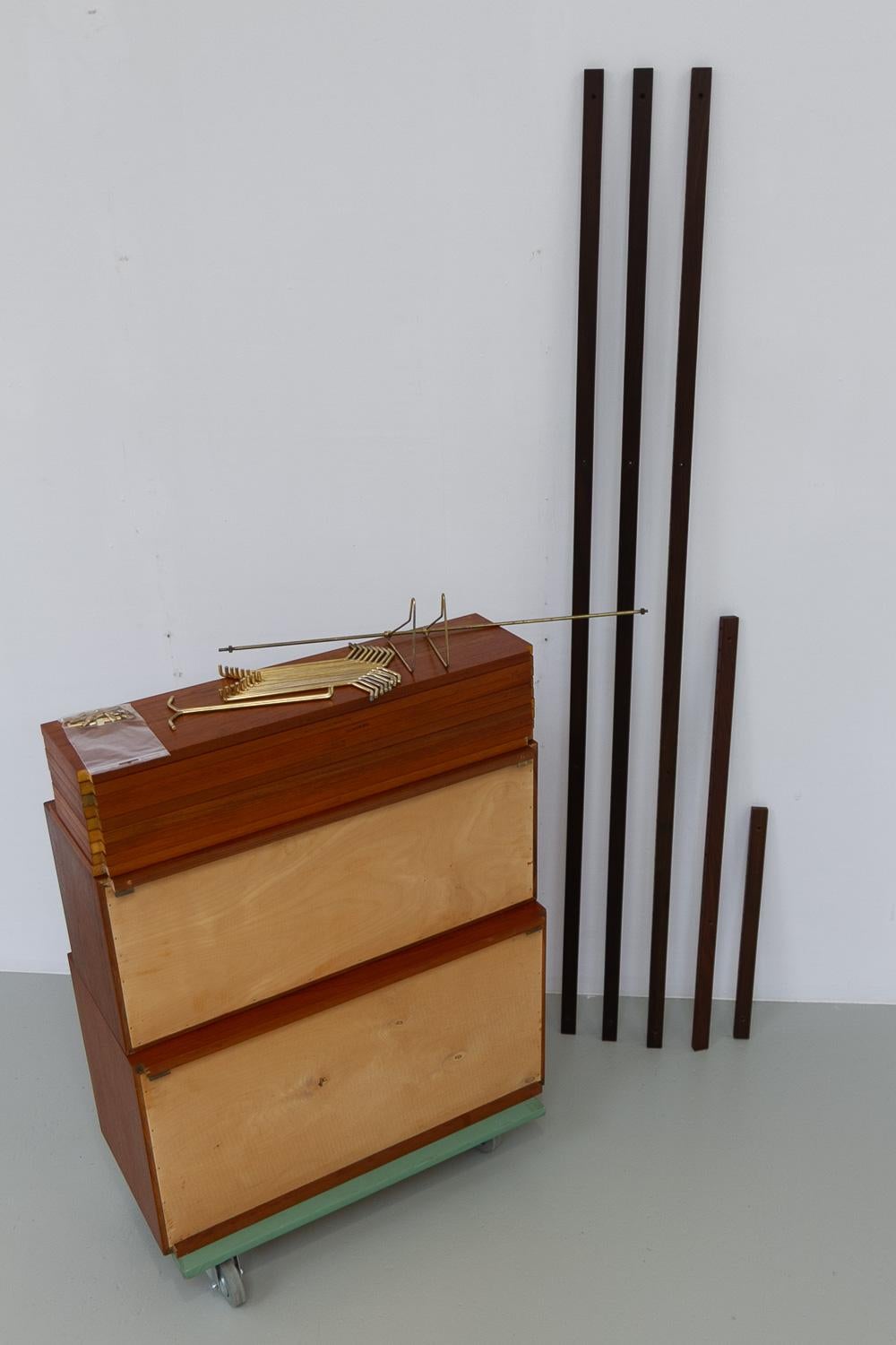 Danish Modular Royal Teak Wall Unit by Poul Cadovius for Cado, 1960s. For Sale 14