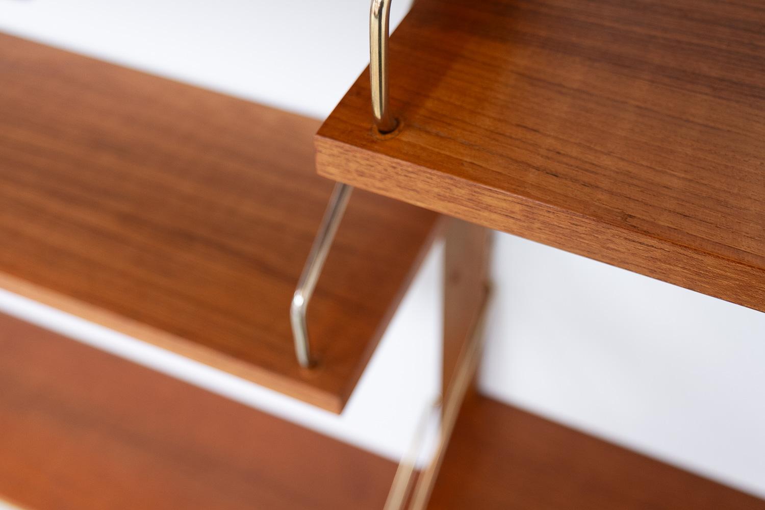 Mid-20th Century Danish Modular Royal Teak Wall Unit by Poul Cadovius for Cado, 1960s.