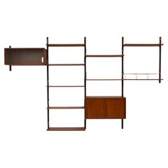 Danish Modular Royal Teak Wall Unit by Poul Cadovius for Cado, 1960s.