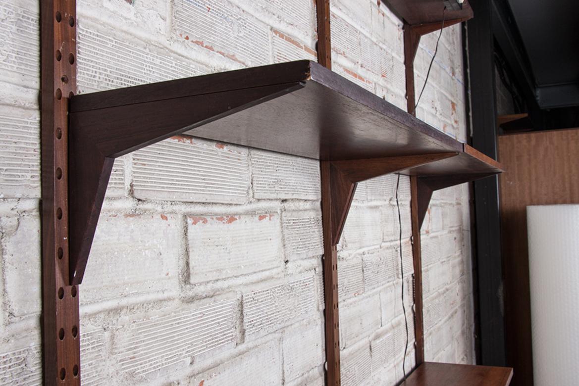 Danish modular shelf in Rosewood by Poul Cadovius 1960. 8