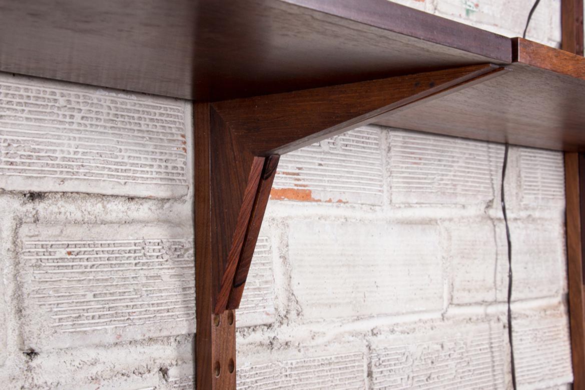 Danish modular shelf in Rosewood by Poul Cadovius 1960. 13