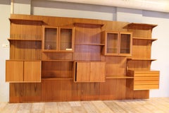 Danish Modular Teak Wall Unit by Poul Cadovius, 1960s