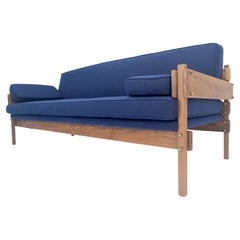 Danish MSM Solid Oiled Walnut Frame New Upholstery Vintage Daybed Sofa Settee