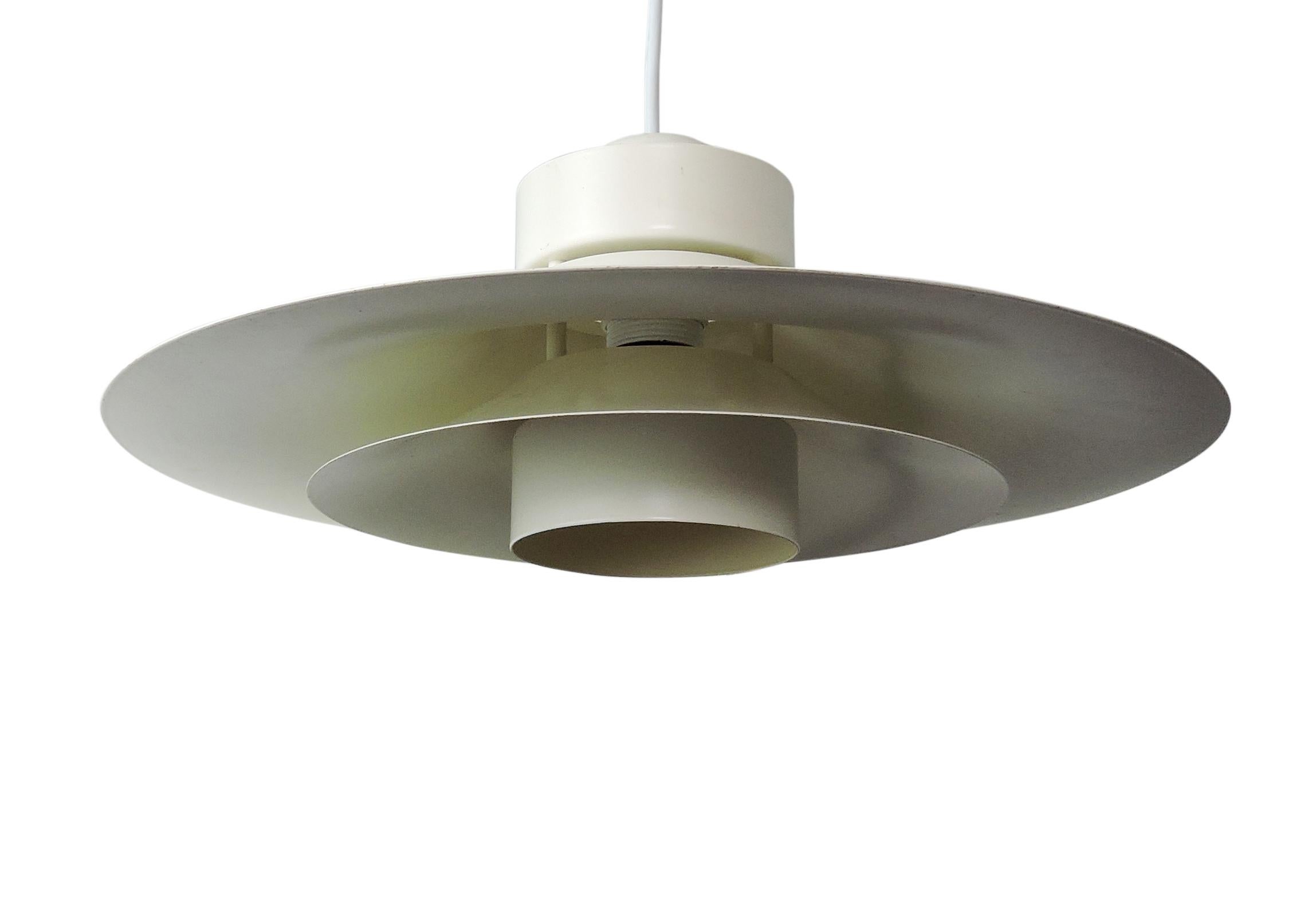 This Danish multi-layered pendant light was produced by Horn Lighting.