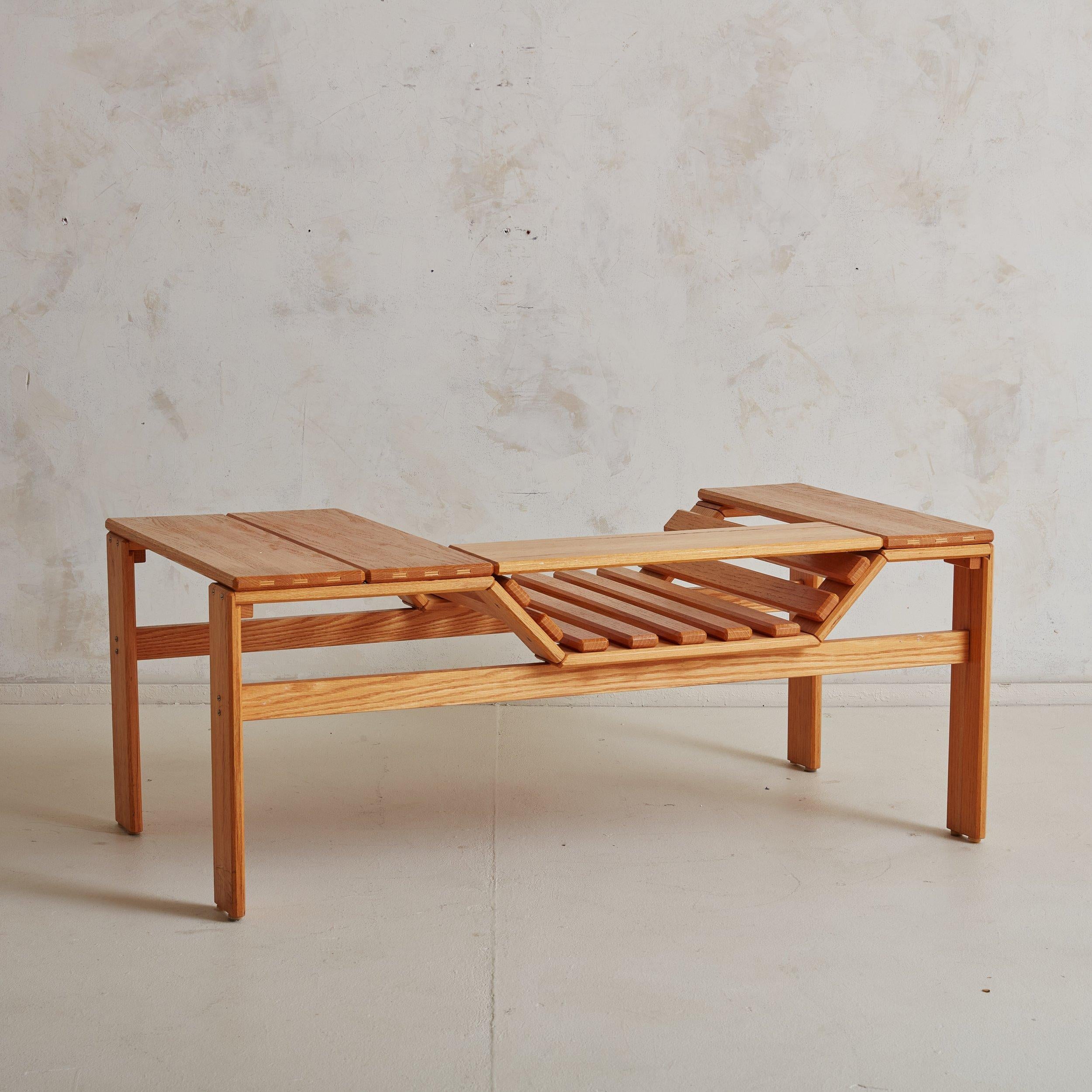 Scandinavian Modern Danish Natural Wood Bench/Coffee Table, Mid 20th Century For Sale