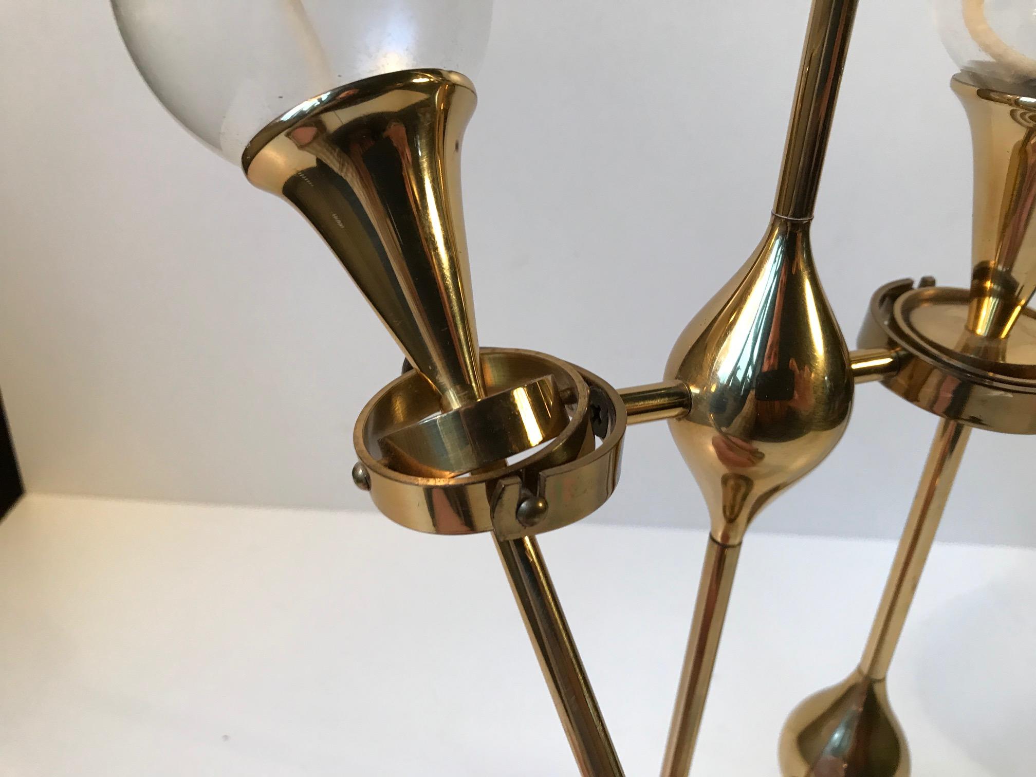 Danish Nautical Oil Lamp or Candle Holder in Brass by Freddie Andersen, 1970s 5