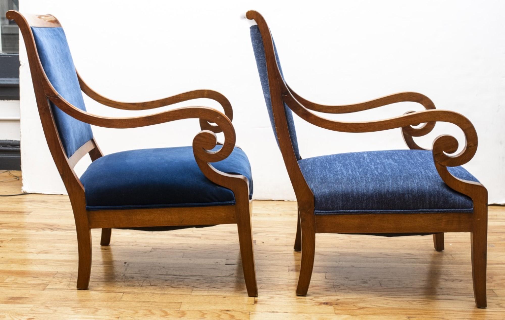 19th Century Danish Neoclassical Empire Armchairs For Sale