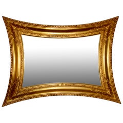 Neoclassical Gilt Wood Wall Mirror by F.C. Mailand Hansen, 1900-1910, Concave