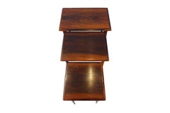 Danish nesting Coffee Table Set - Kai Kristiansen Mid Century Rosewood