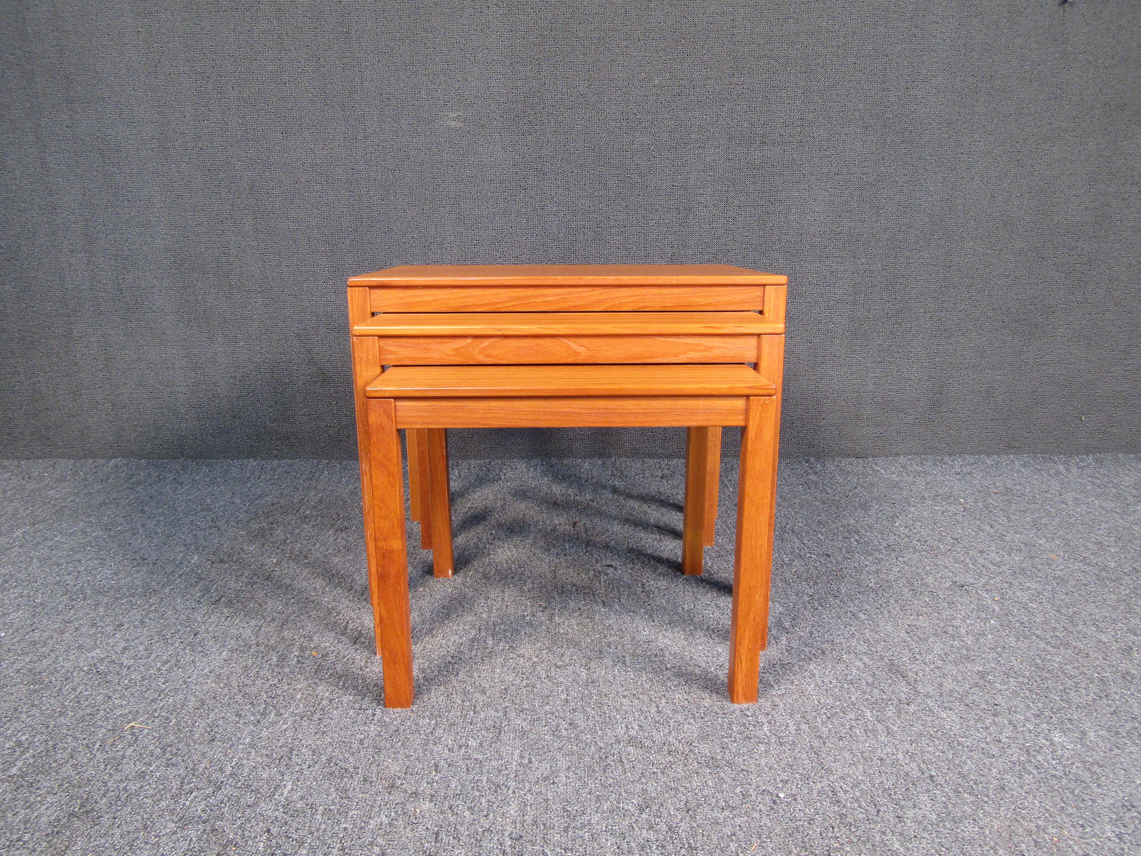 Mid-Century Modern Danish Nesting Tables For Sale