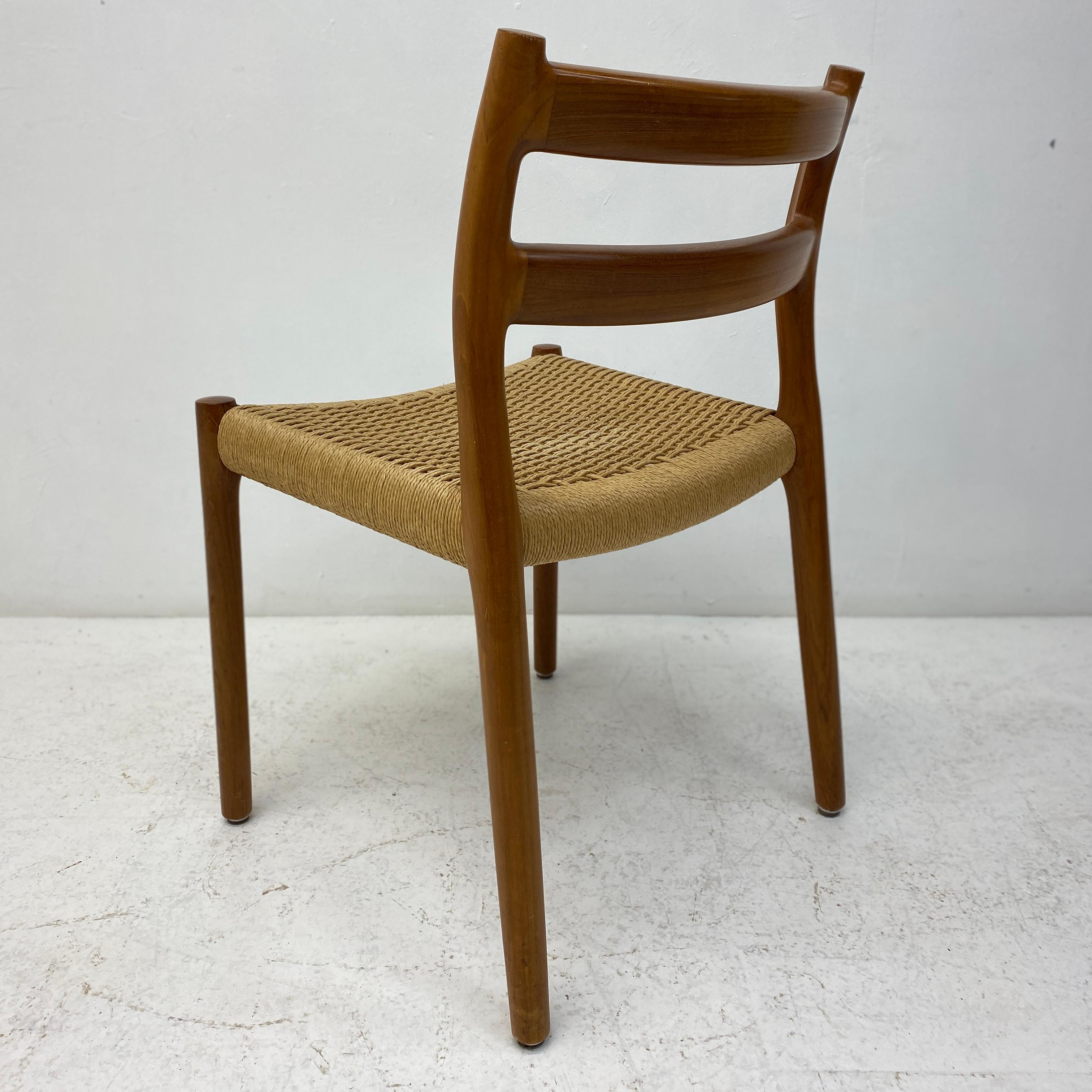 Danish Niels Moller Dining Chairs Six 1