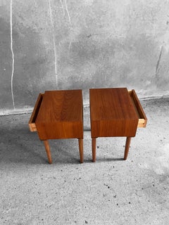 Danish Nightstands in Teak from Brouer Møbelfabrik, 1960s, Set of 2