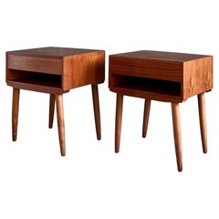 Danish Nightstands in Teak from Brouer Møbelfabrik, 1960s, Set of 2