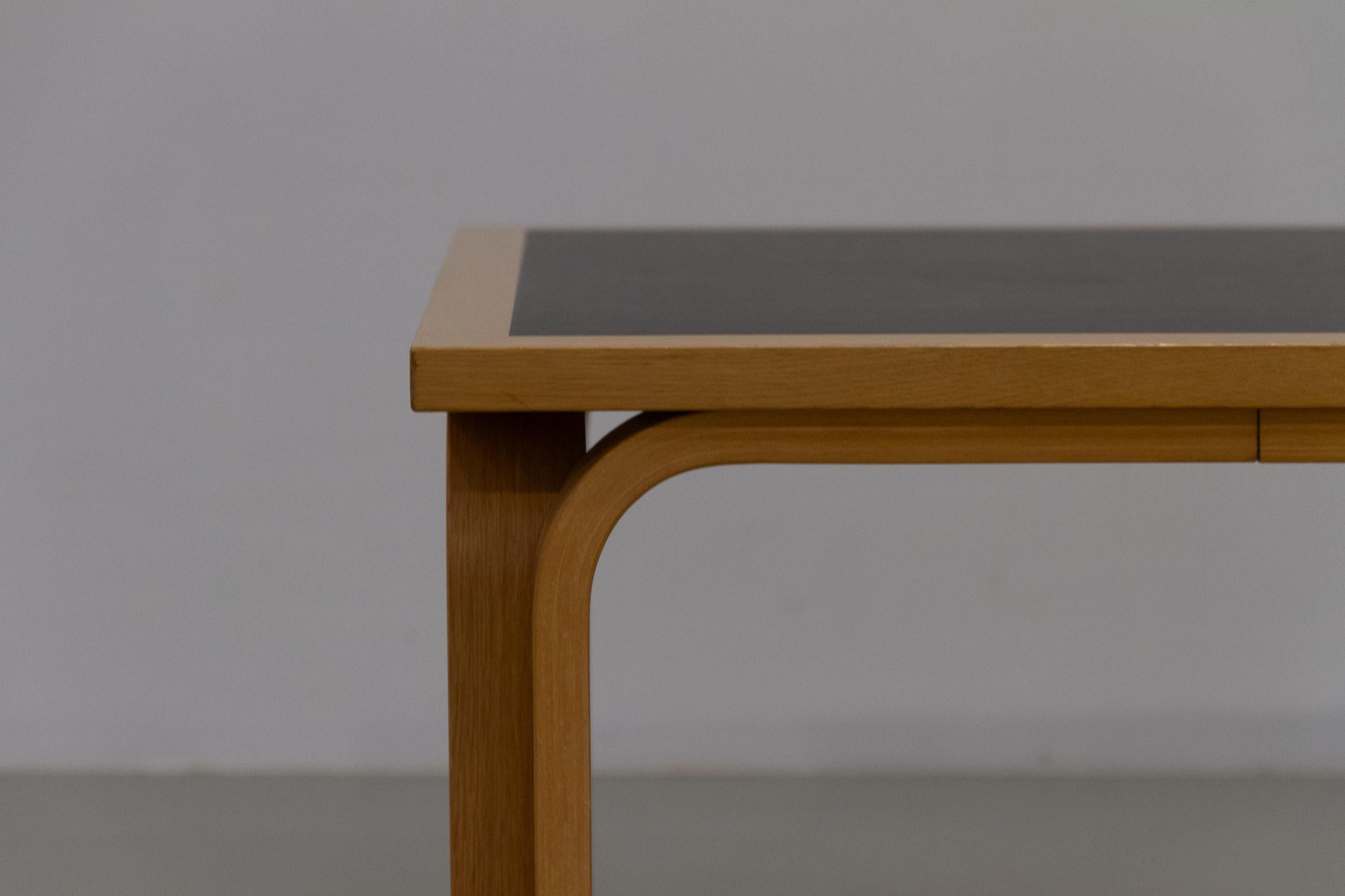 Scandinave moderne Danish Oak and Black Botium Lounge Table by Magnus Olesen, 1970s. en vente