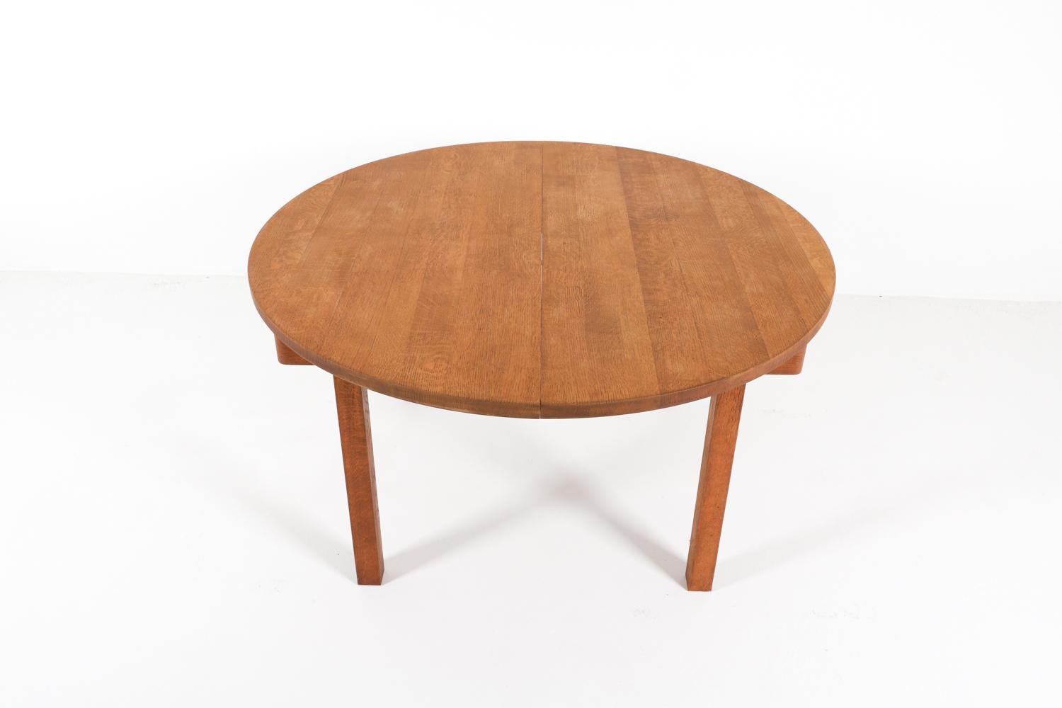 Dänischer Esstisch und Stühle aus Eiche und Leder von Kurt Ostervig, ca. 1960er Jahre im Angebot 5