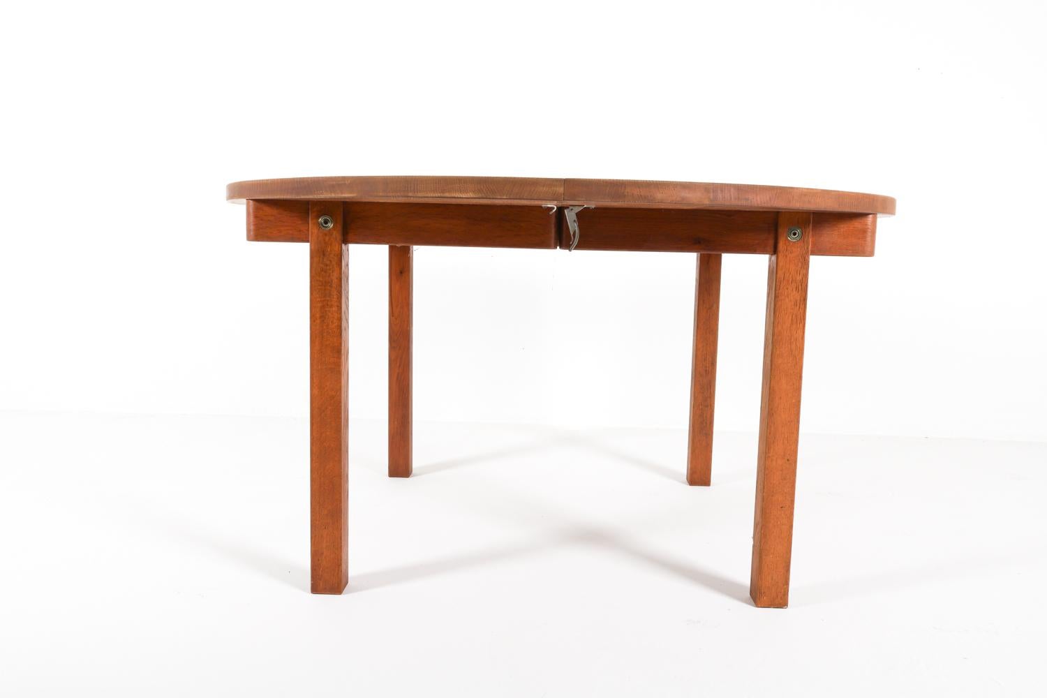 Dänischer Esstisch und Stühle aus Eiche und Leder von Kurt Ostervig, ca. 1960er Jahre im Angebot 6
