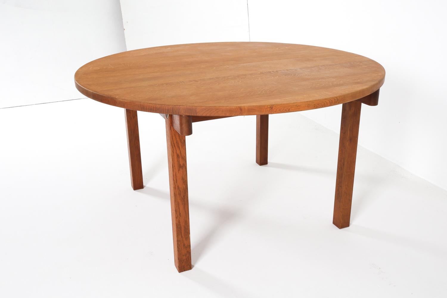 Dänischer Esstisch und Stühle aus Eiche und Leder von Kurt Ostervig, ca. 1960er Jahre im Angebot 8