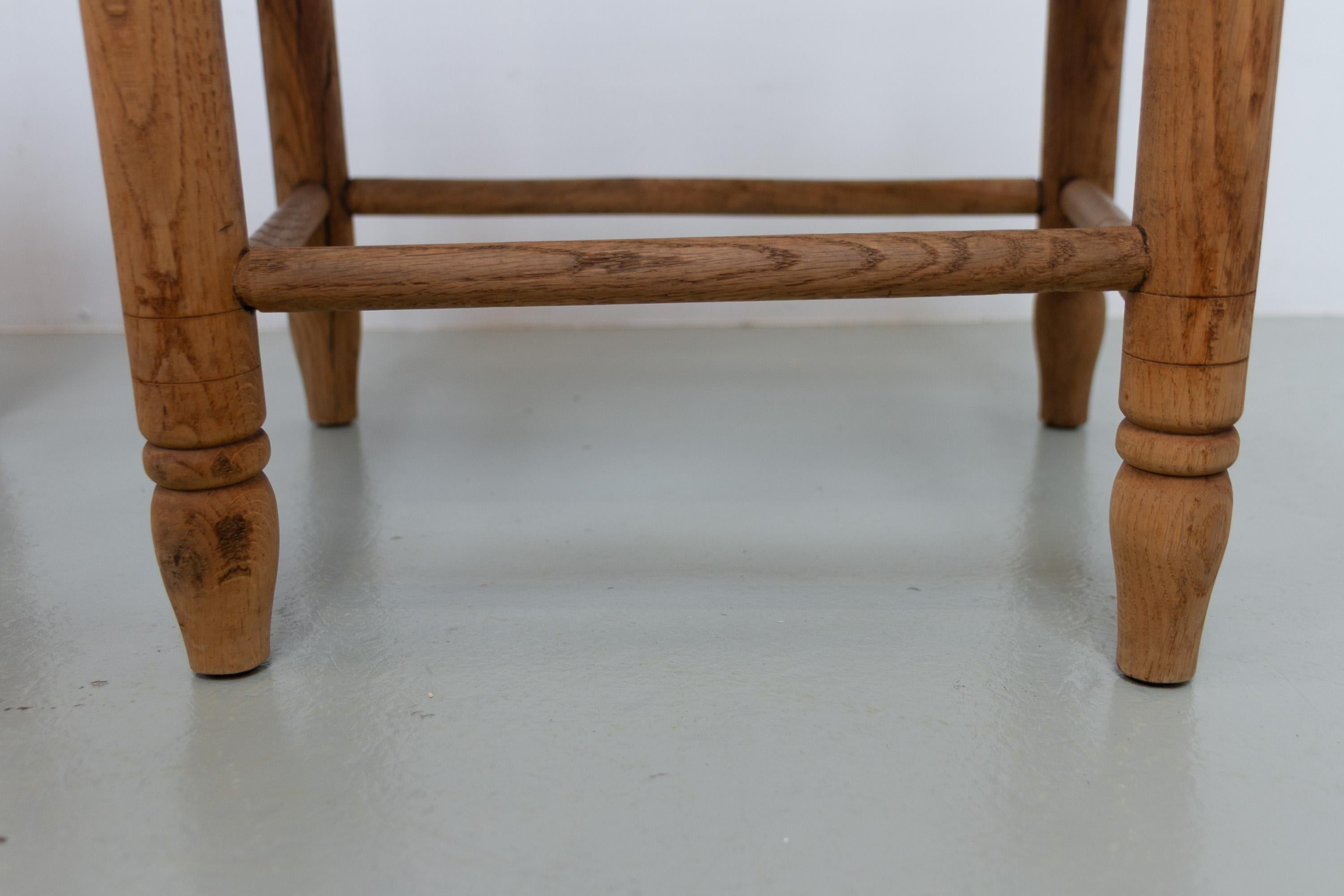 Danish Oak and Seagrass Chairs by Hans Dau, Set of 6. 1940s. For Sale 6