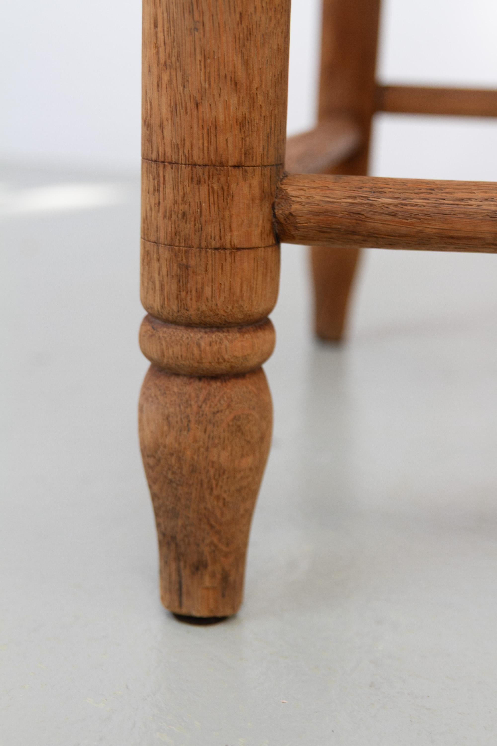 Danish Oak and Seagrass Chairs by Hans Dau, Set of 6. 1940s. For Sale 14