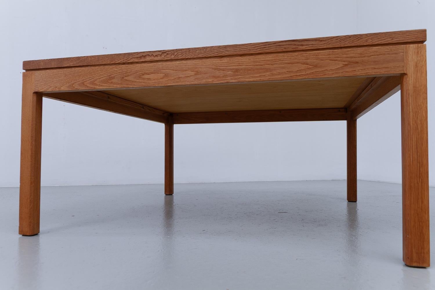 Danish Oak and Tile Coffee Table by Tue Poulsen, 1960s. For Sale 6