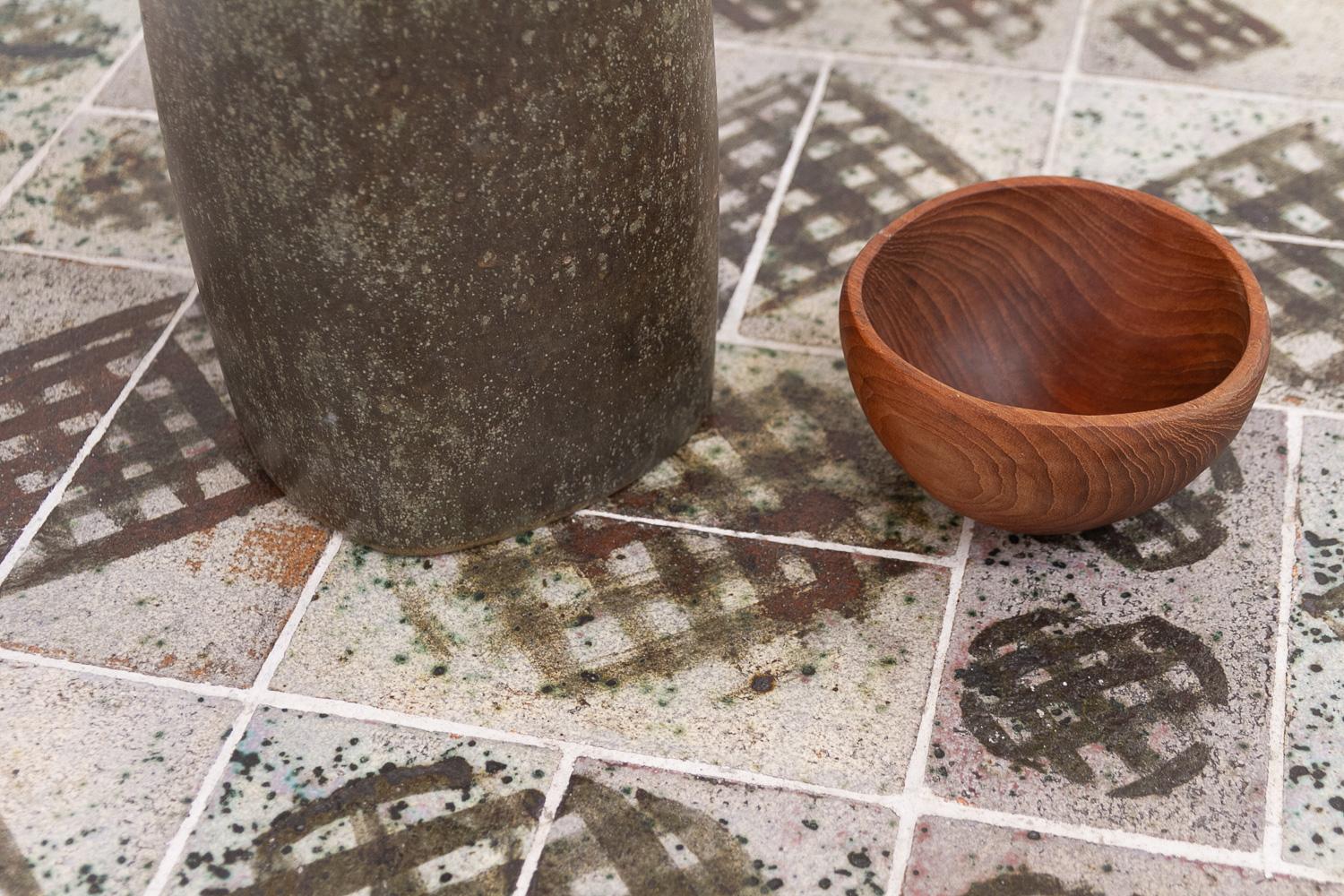 Danish Oak and Tile Coffee Table by Tue Poulsen, 1960s. For Sale 13