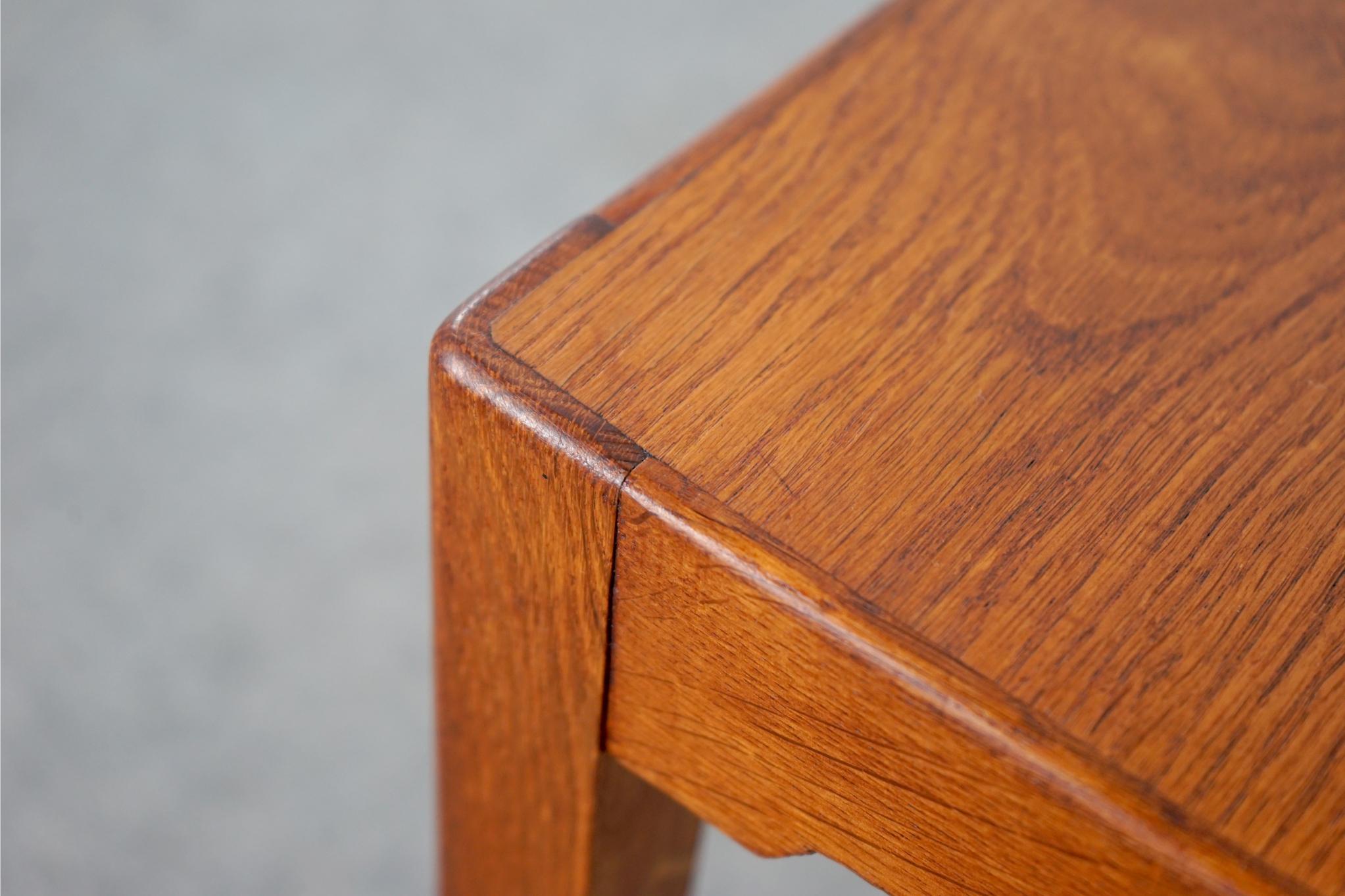 Mid-20th Century Danish Oak Arched Stool / Side Table