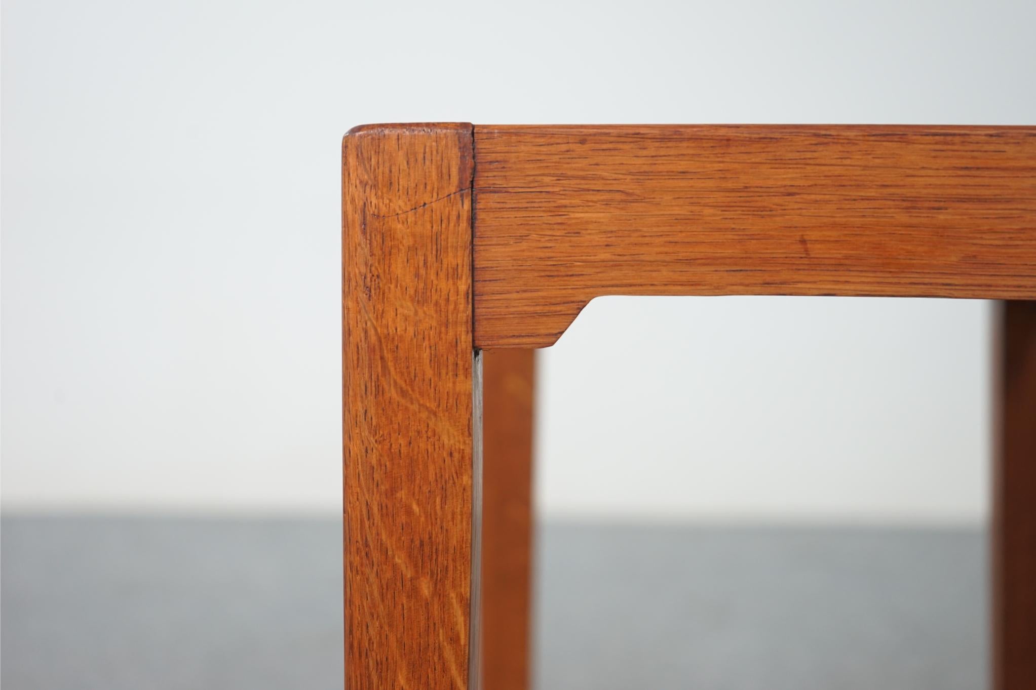 Danish Oak Arched Stool / Side Table 3