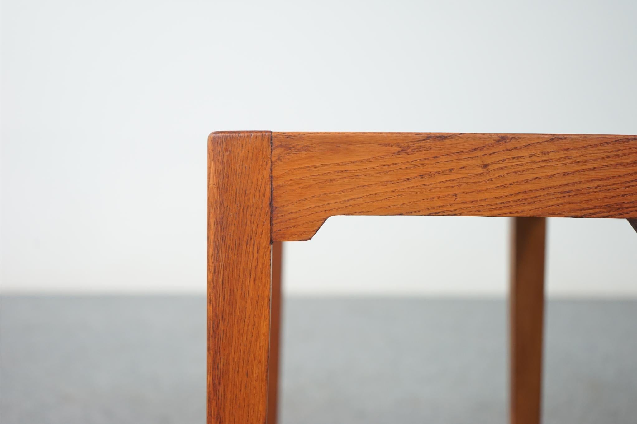 Danish Oak Arched Stool / Side Table 3