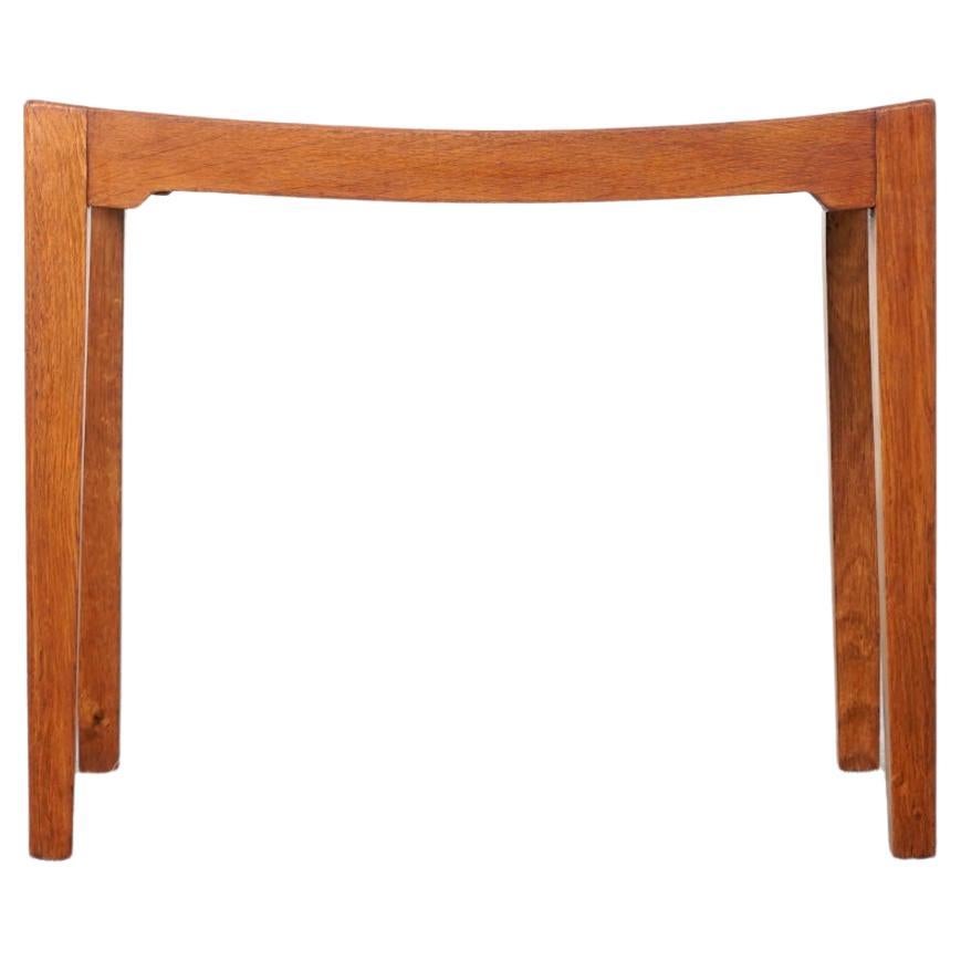 Danish Oak Arched Stool / Side Table