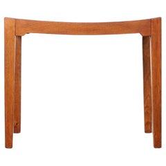 Vintage Danish Oak Arched Stool / Side Table