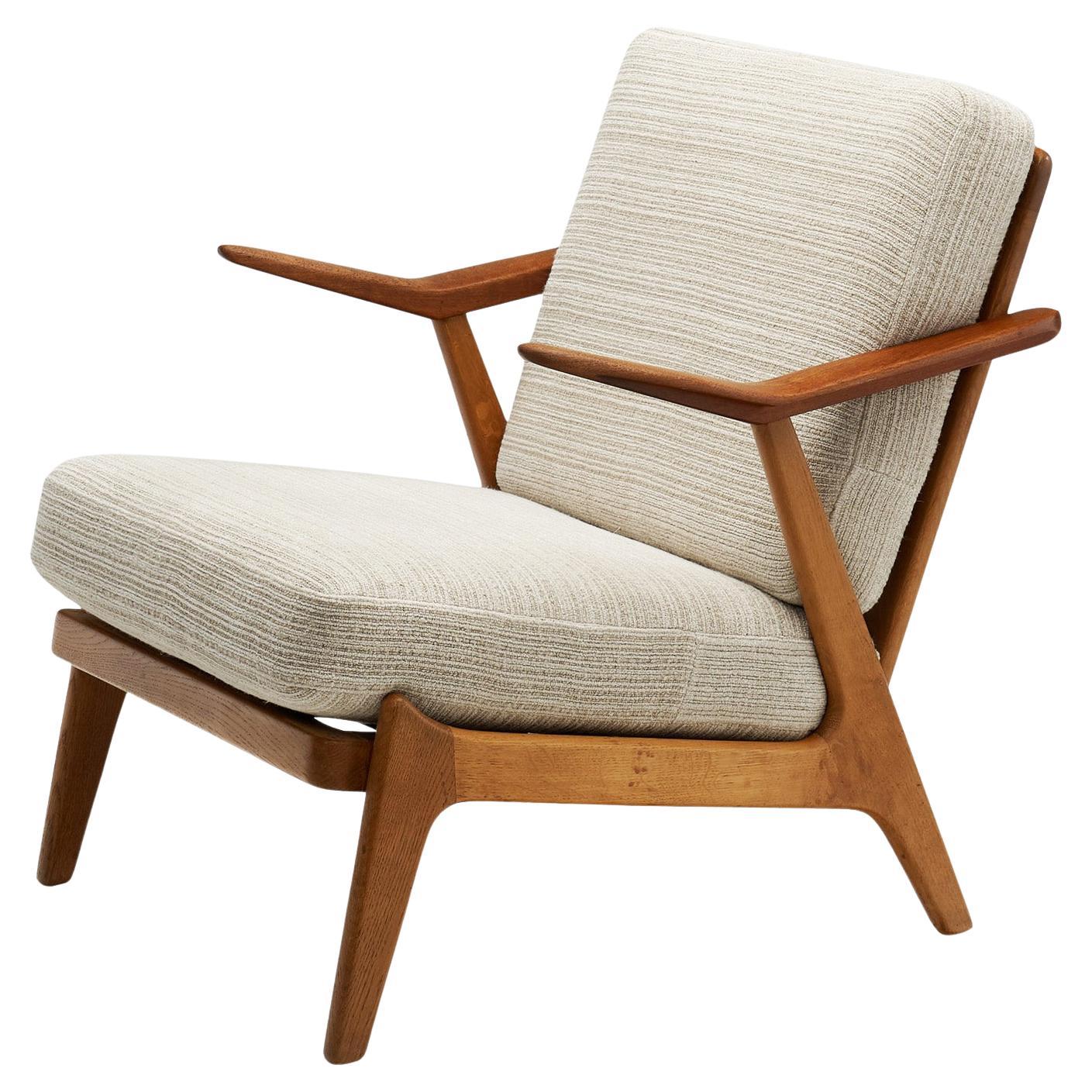 Danish Oak Armchair by H. Brockmann Petersen for Komfort, Denmark ca 1960s