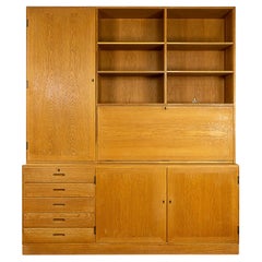 Danish Oak Bookcase Cabinet by Kai Winding
