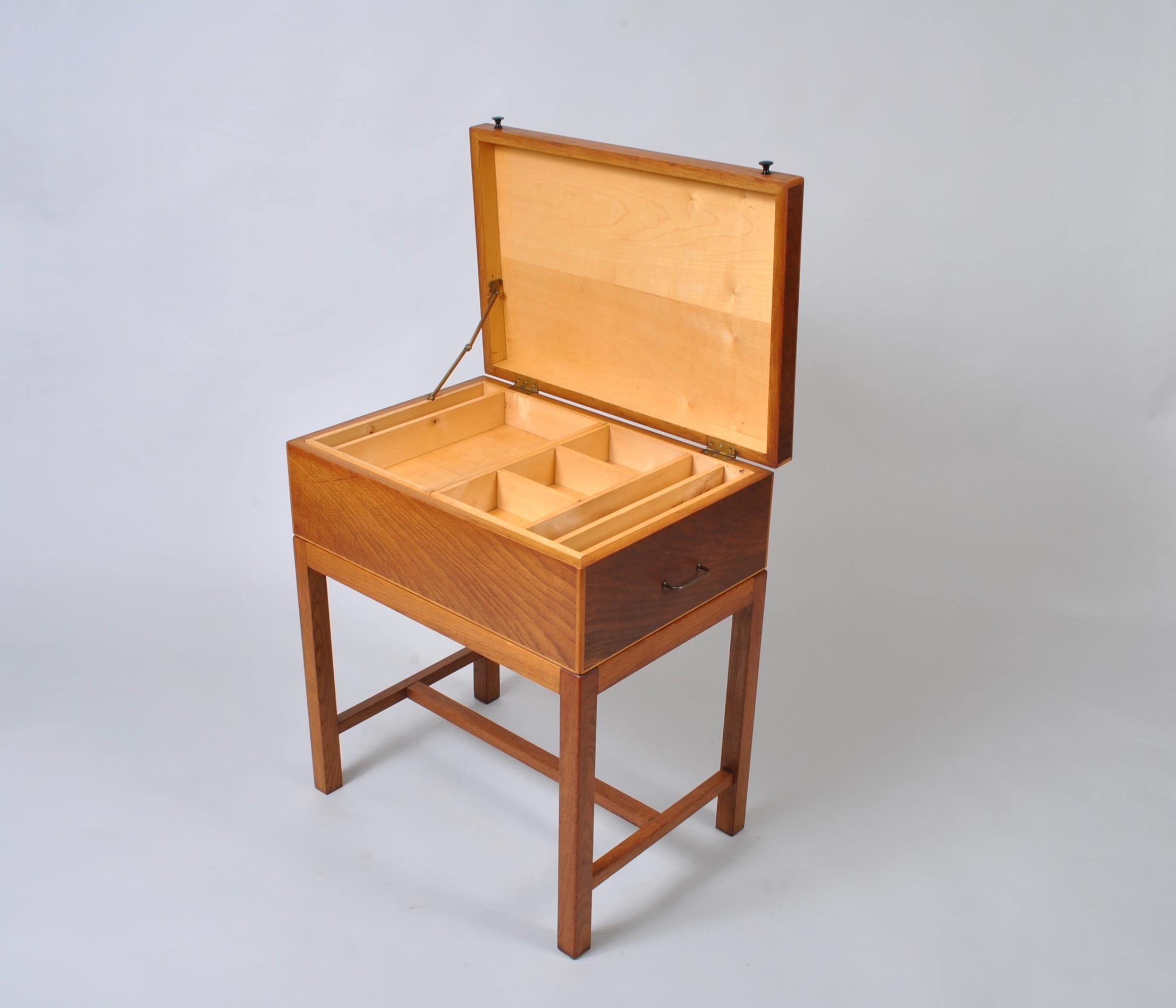 Mid-Century Modern Danish Oak Box Table