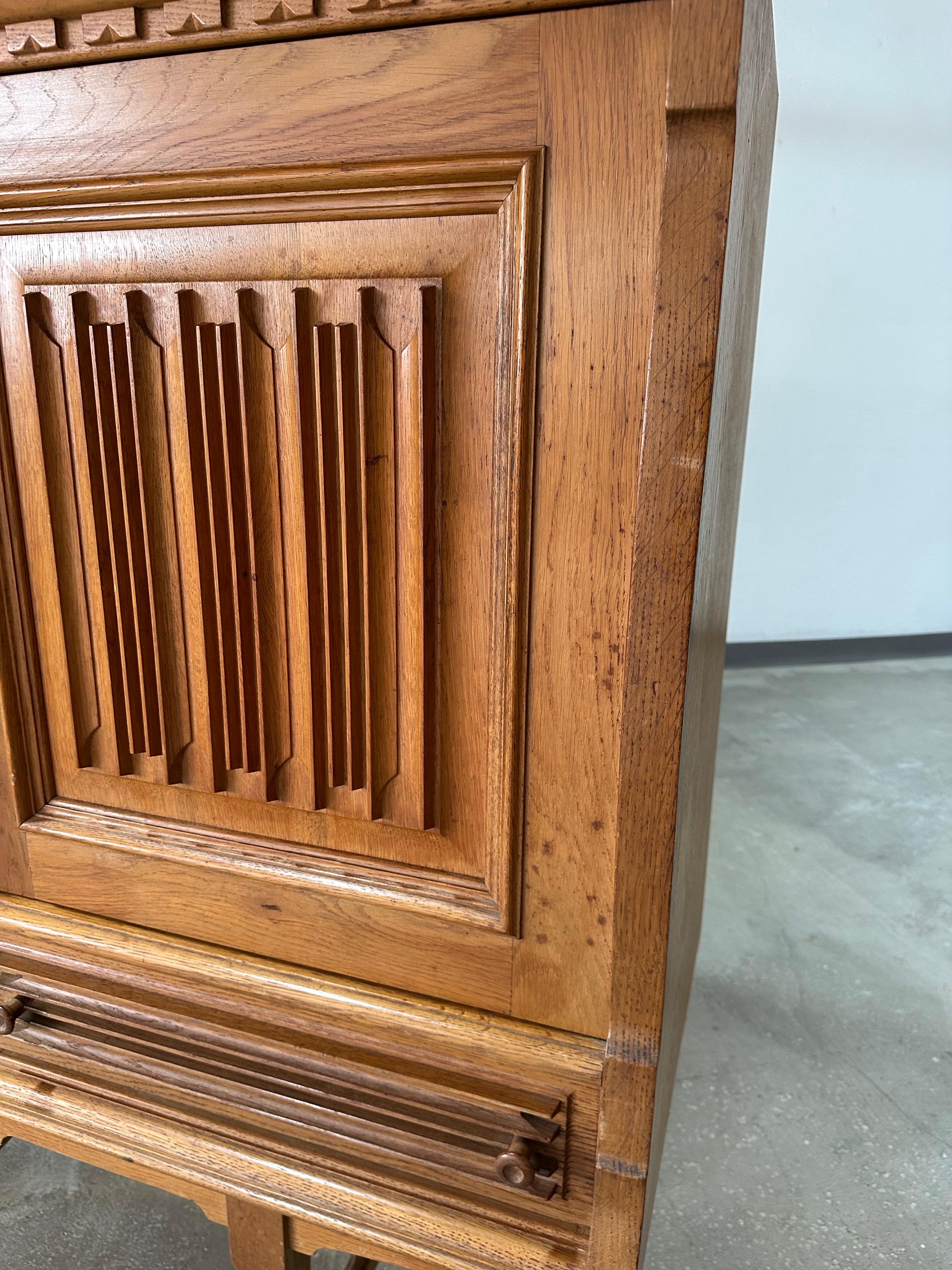 Brutalistisches Sideboard aus dänischer Eiche von Vondo Sonderborg im Angebot 7