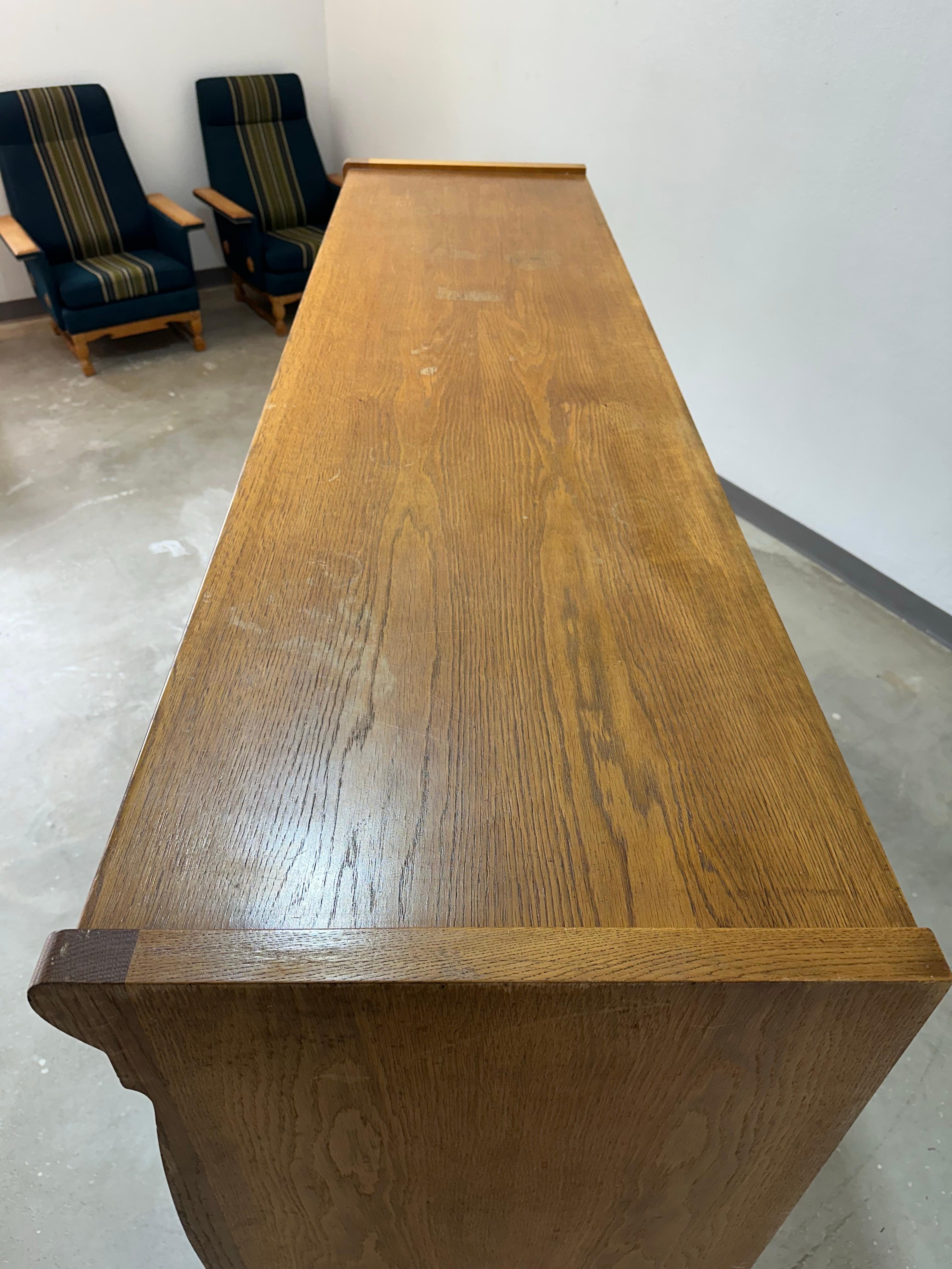 Brutalistisches Sideboard aus dänischer Eiche von Vondo Sonderborg im Angebot 8