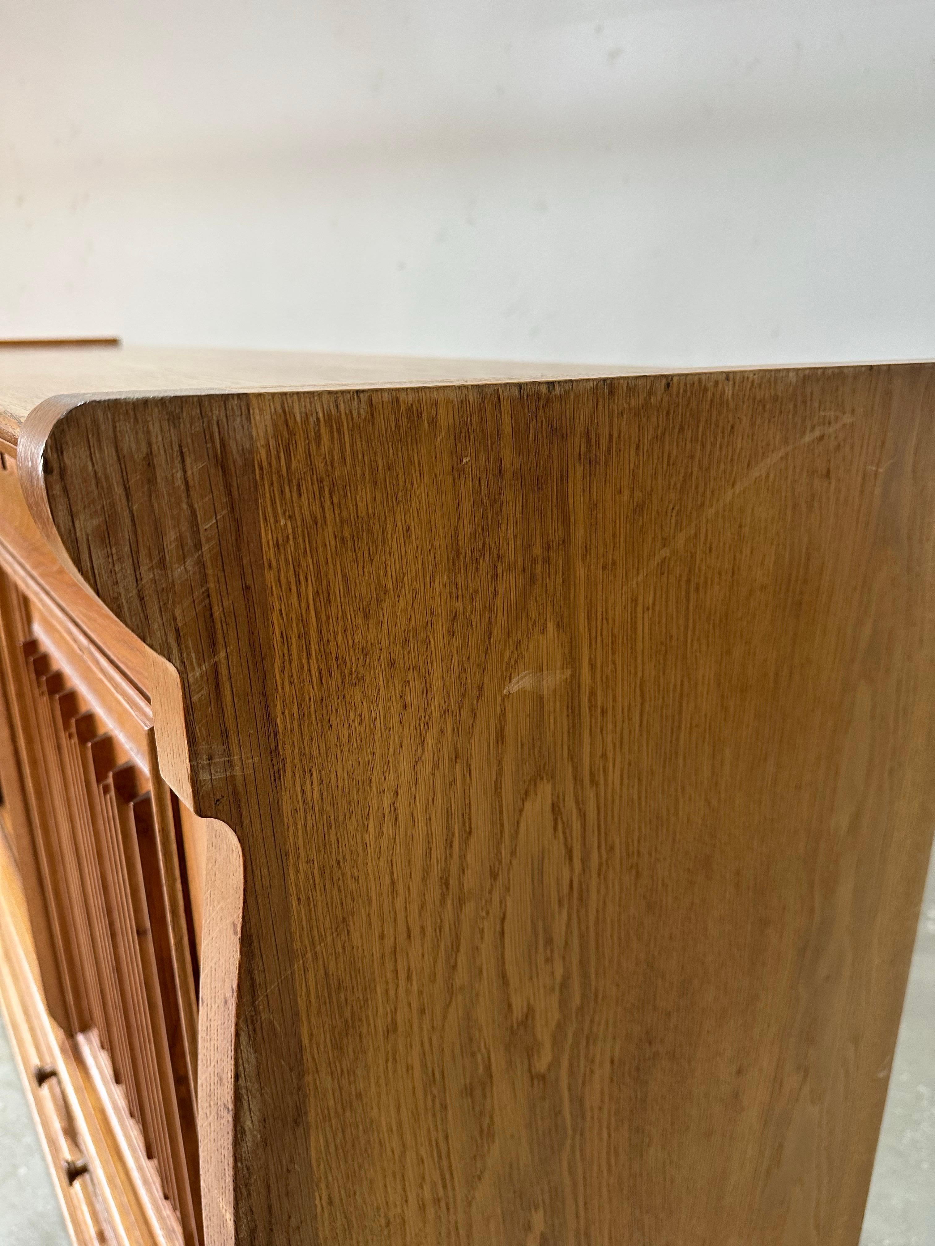 Brutalistisches Sideboard aus dänischer Eiche von Vondo Sonderborg im Angebot 9