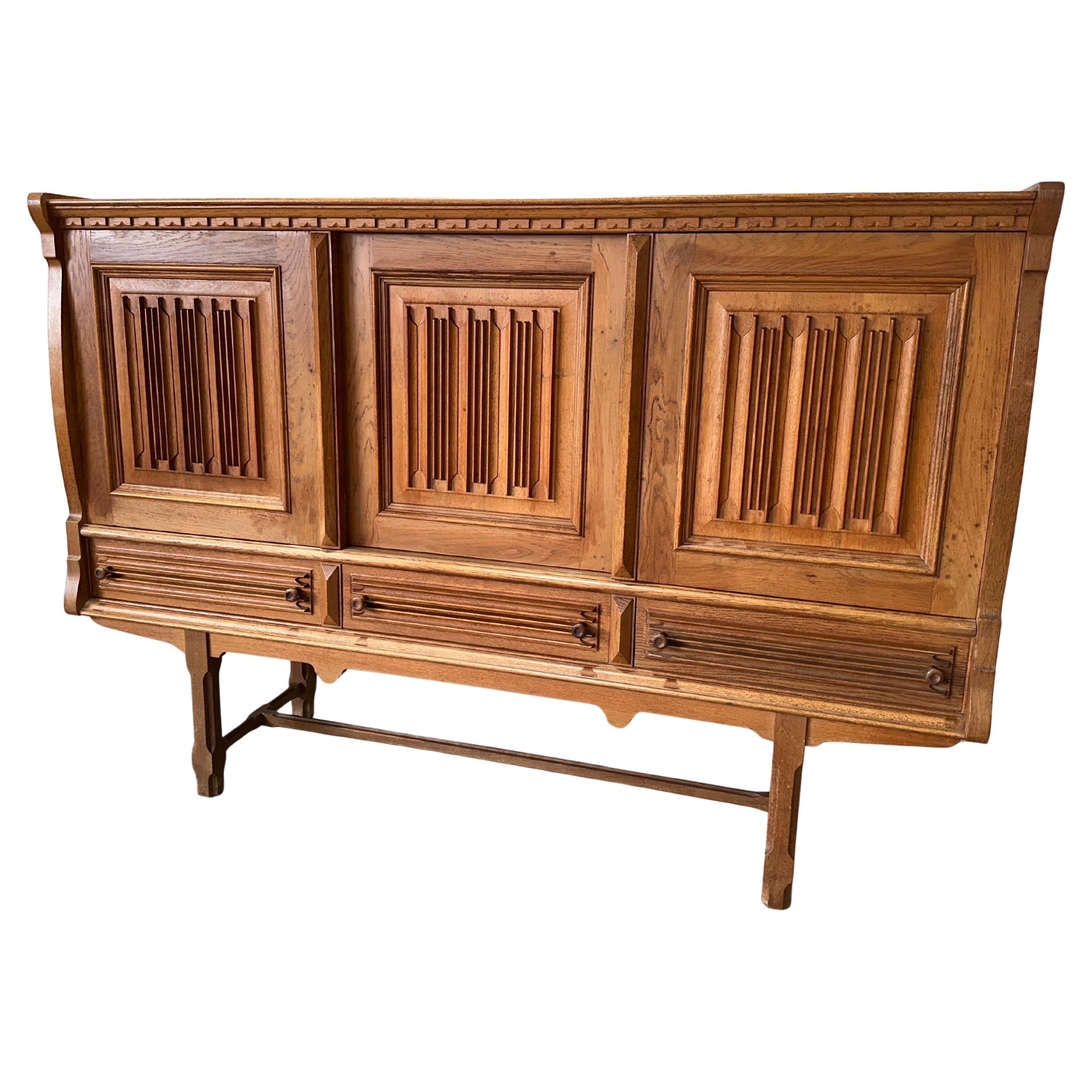 Brutalistisches Sideboard aus dänischer Eiche von Vondo Sonderborg