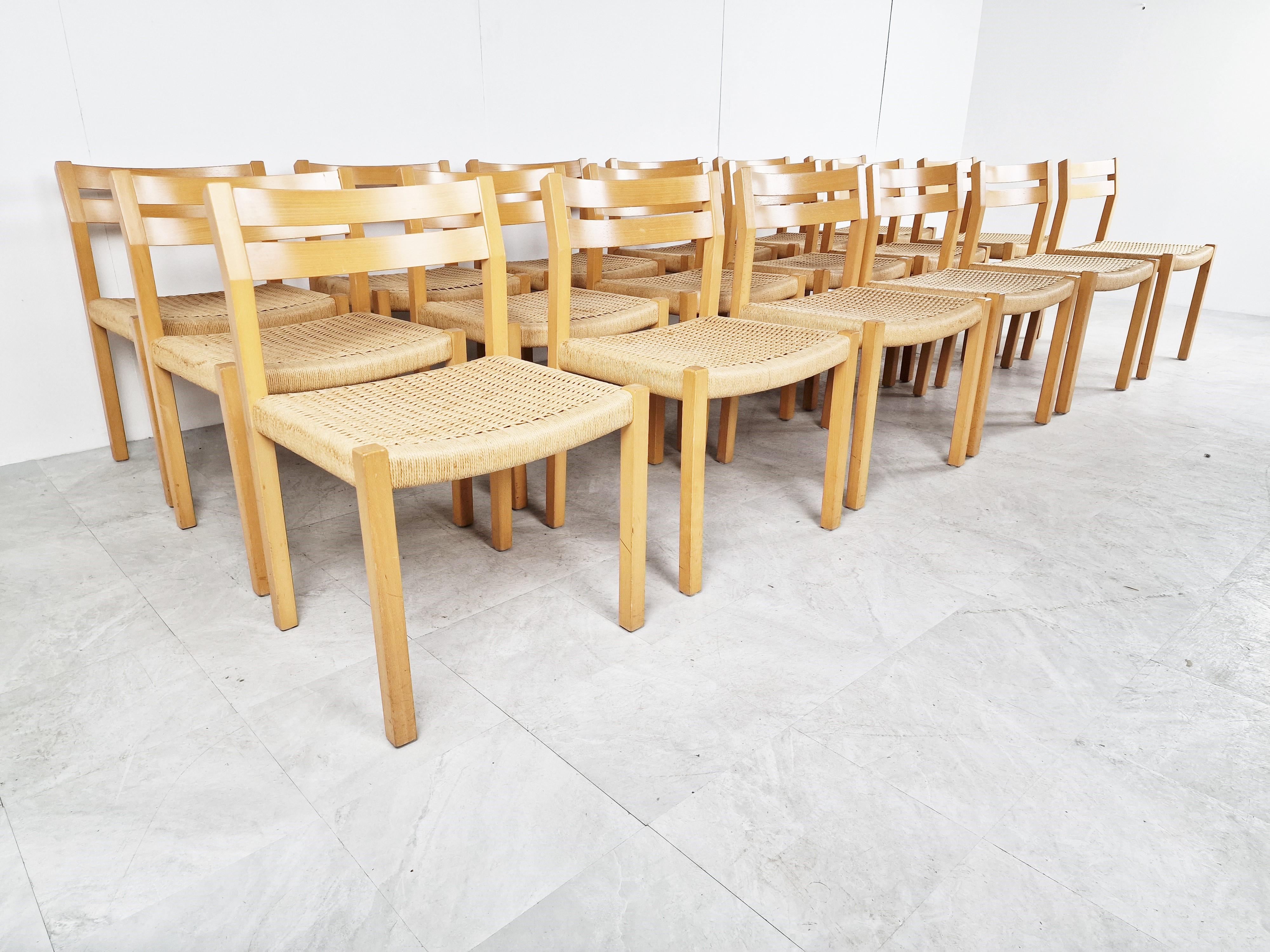 Danish Oak Chairs by Niels Otto Møller for Møller Mobelfabrik, Set of 8 In Good Condition In HEVERLEE, BE