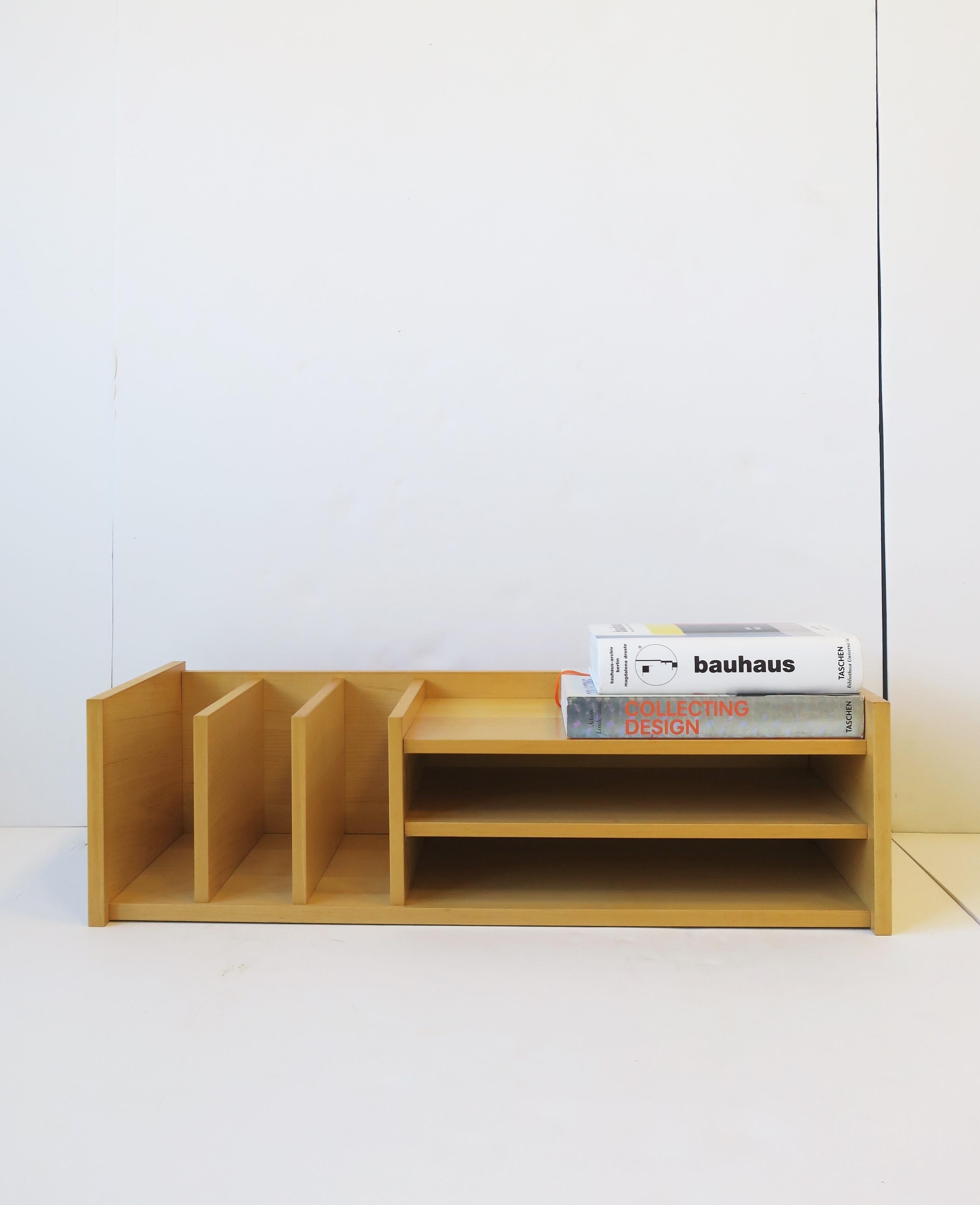 20th Century Danish Oak Desk Office Organizer with Shelves For Sale