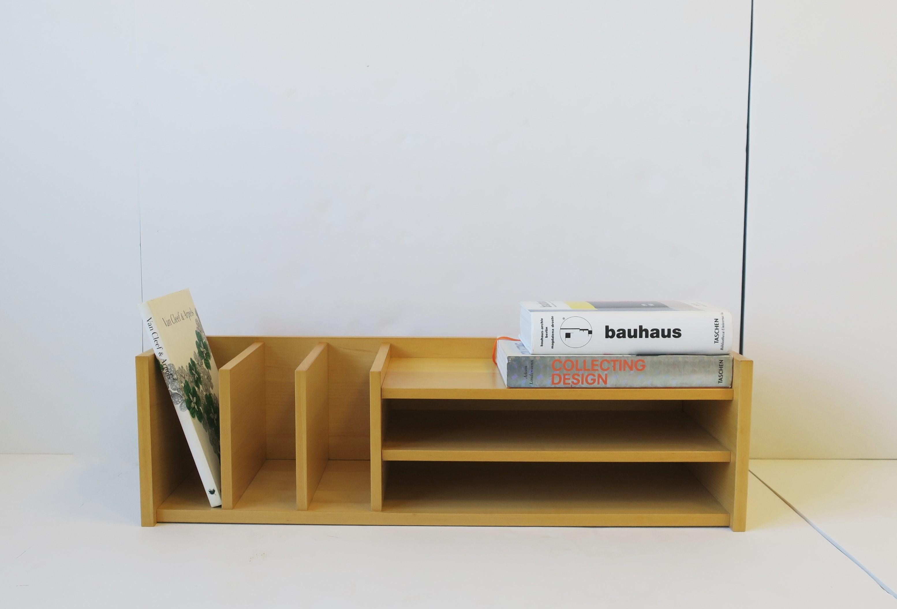 Danish Oak Desk Office Organizer with Shelves For Sale 1