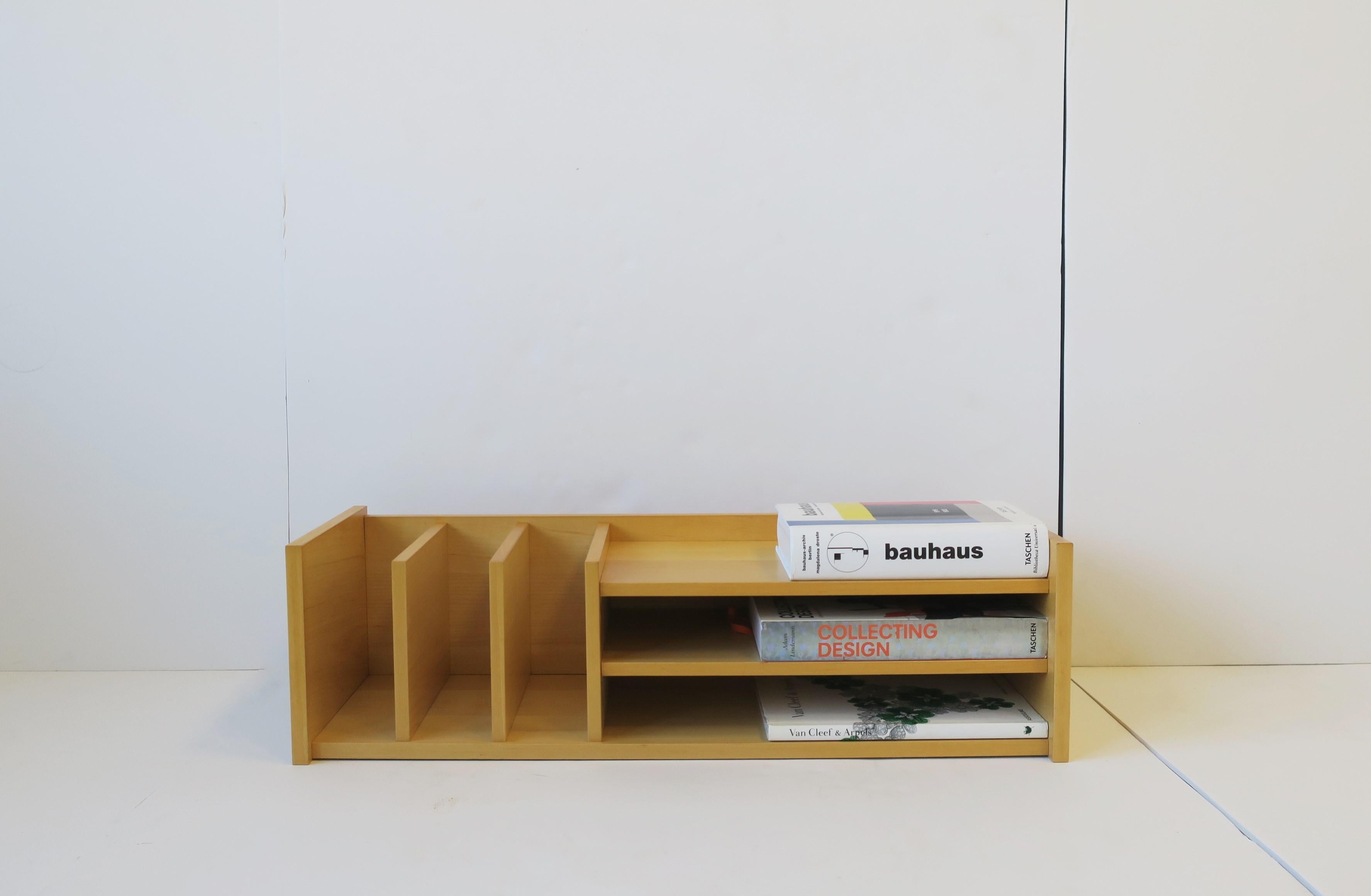 Danish Oak Desk Office Organizer with Shelves For Sale 3
