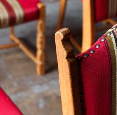 Danish Oak Dining Chairs in Manner of Henning Kjaernulf - Set of 6 c. 1960s